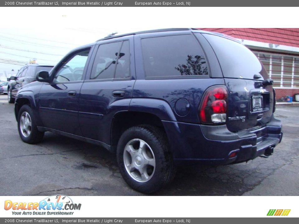 2008 Chevrolet TrailBlazer LS Imperial Blue Metallic / Light Gray Photo #3