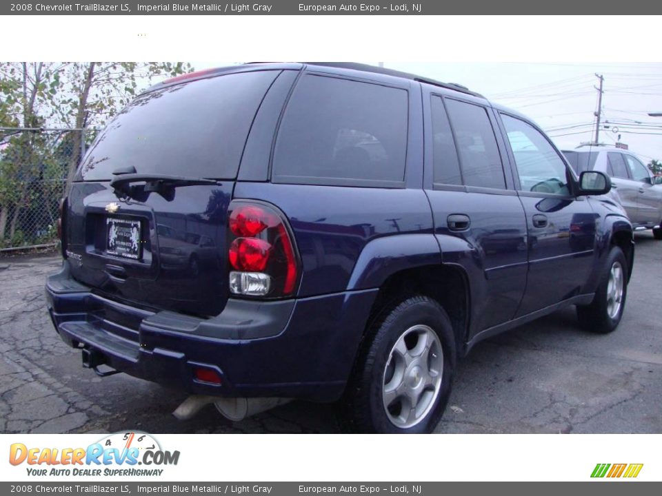2008 Chevrolet TrailBlazer LS Imperial Blue Metallic / Light Gray Photo #4
