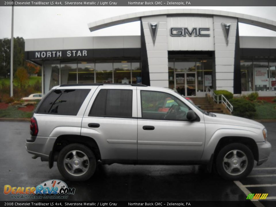 2008 Chevrolet TrailBlazer LS 4x4 Silverstone Metallic / Light Gray Photo #1