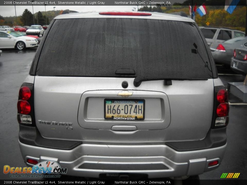 2008 Chevrolet TrailBlazer LS 4x4 Silverstone Metallic / Light Gray Photo #3