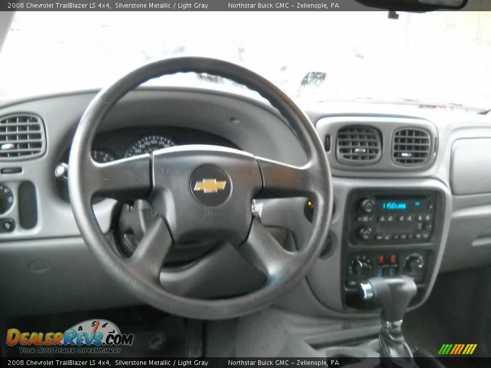 2008 Chevrolet TrailBlazer LS 4x4 Silverstone Metallic / Light Gray Photo #11