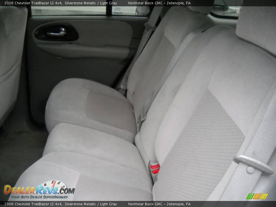 2008 Chevrolet TrailBlazer LS 4x4 Silverstone Metallic / Light Gray Photo #12