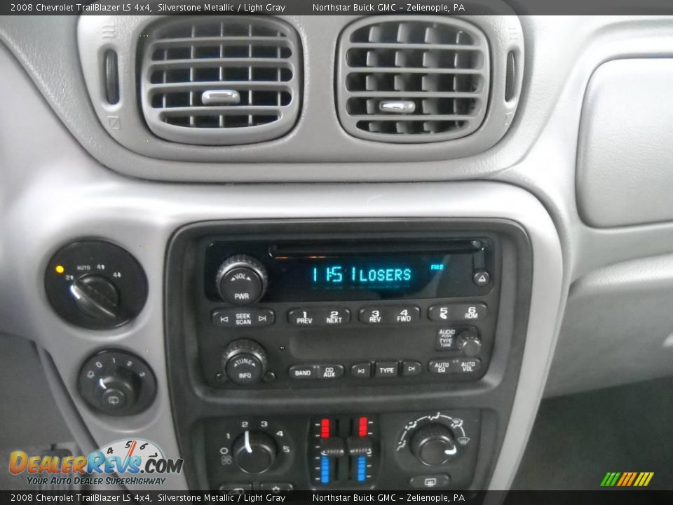 2008 Chevrolet TrailBlazer LS 4x4 Silverstone Metallic / Light Gray Photo #15