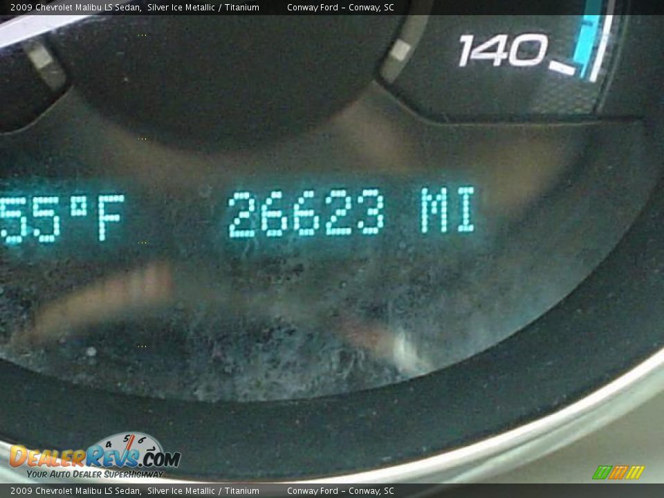 2009 Chevrolet Malibu LS Sedan Silver Ice Metallic / Titanium Photo #25