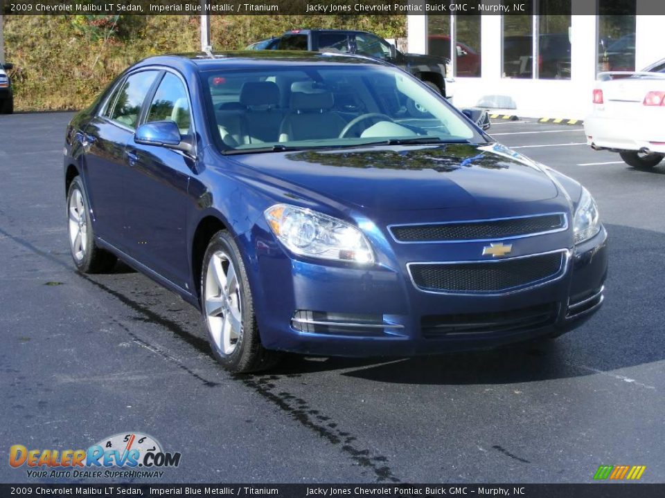 2009 Chevrolet Malibu LT Sedan Imperial Blue Metallic / Titanium Photo #2