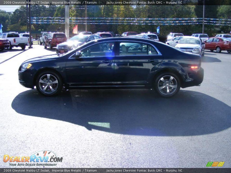 2009 Chevrolet Malibu LT Sedan Imperial Blue Metallic / Titanium Photo #12