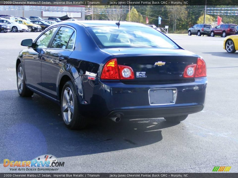 2009 Chevrolet Malibu LT Sedan Imperial Blue Metallic / Titanium Photo #13