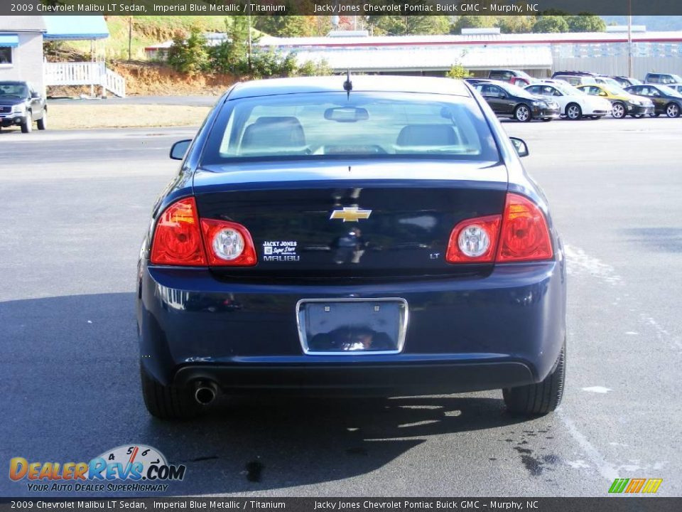 2009 Chevrolet Malibu LT Sedan Imperial Blue Metallic / Titanium Photo #14
