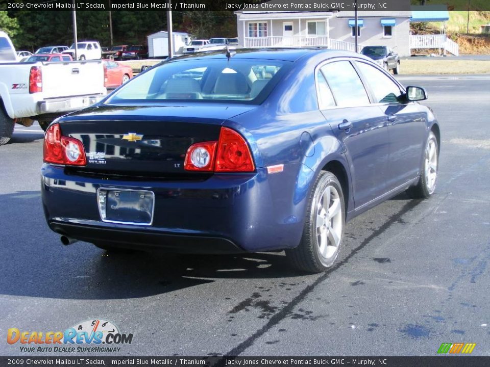 2009 Chevrolet Malibu LT Sedan Imperial Blue Metallic / Titanium Photo #15