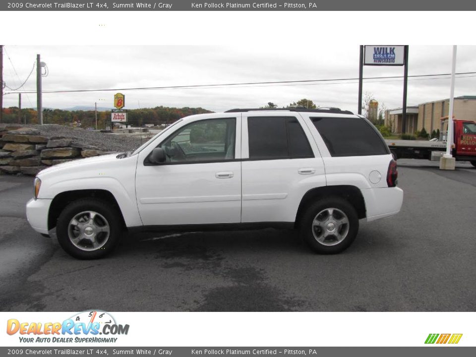 2009 Chevrolet TrailBlazer LT 4x4 Summit White / Gray Photo #1