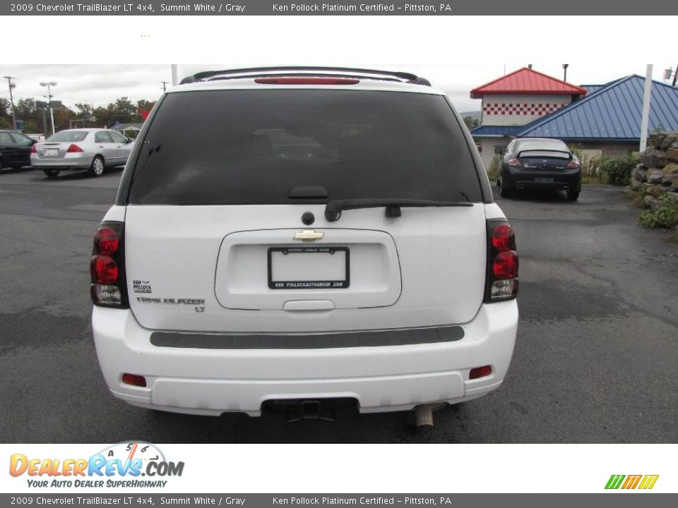 2009 Chevrolet TrailBlazer LT 4x4 Summit White / Gray Photo #7