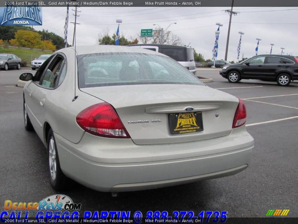 2006 Ford Taurus SEL Gold Ash Metallic / Medium/Dark Pebble Beige Photo #2