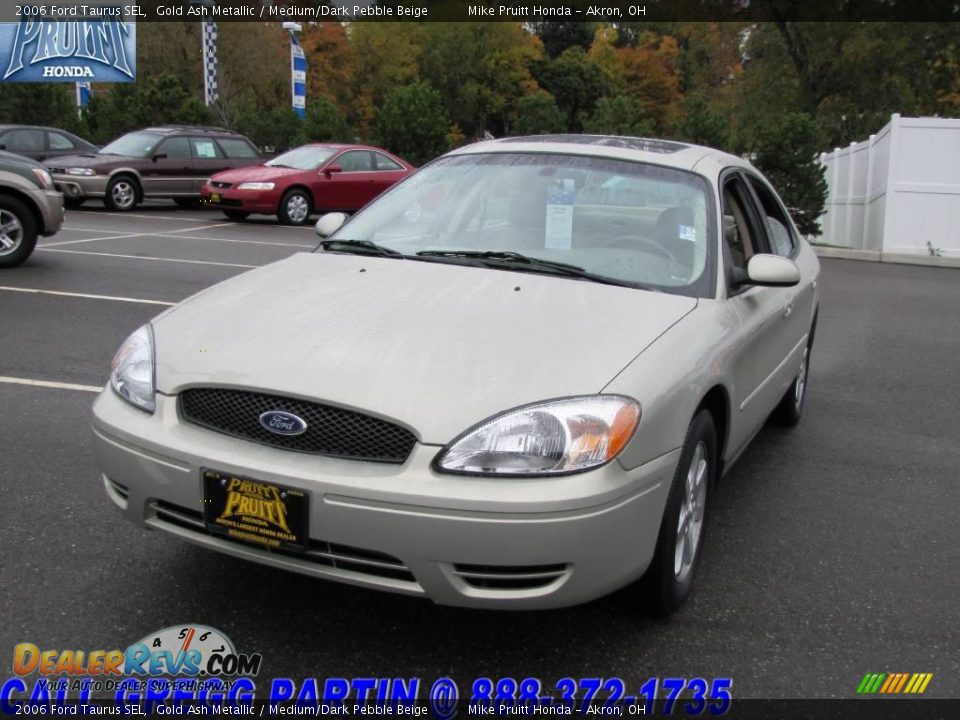 2006 Ford Taurus SEL Gold Ash Metallic / Medium/Dark Pebble Beige Photo #3