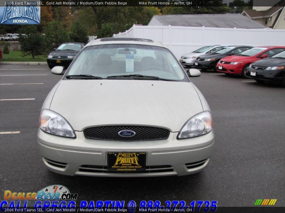 2006 Ford Taurus SEL Gold Ash Metallic / Medium/Dark Pebble Beige Photo #4