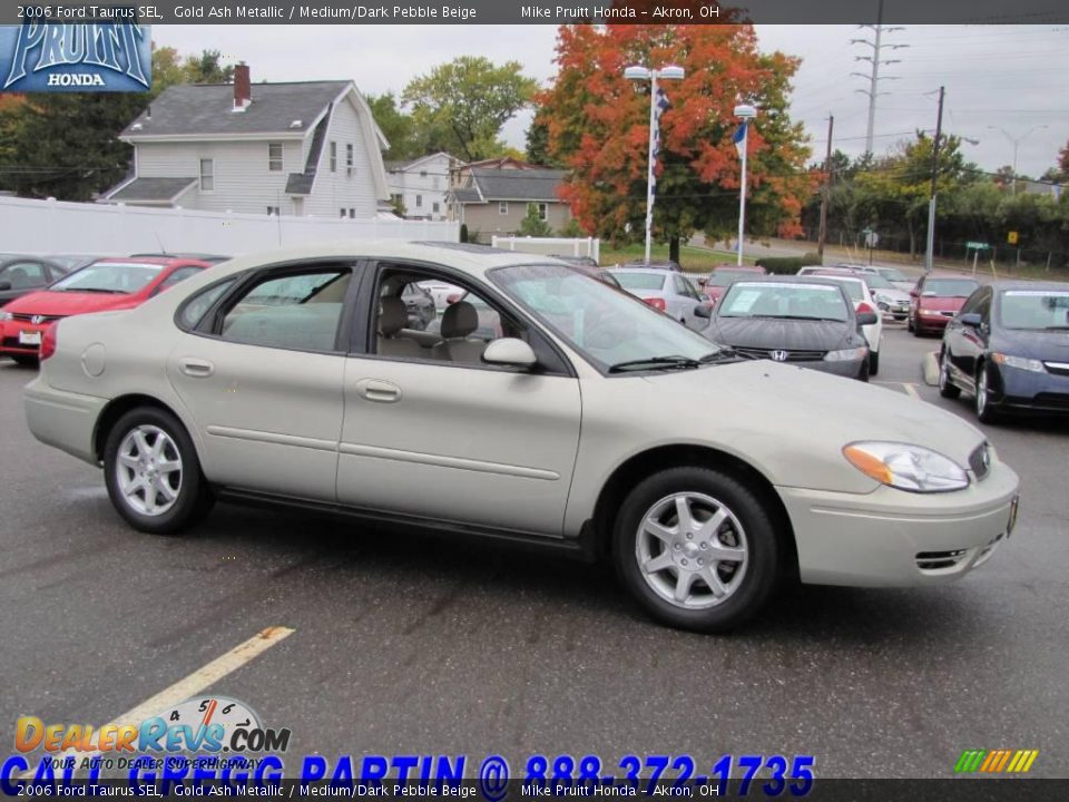 2006 Ford Taurus SEL Gold Ash Metallic / Medium/Dark Pebble Beige Photo #6
