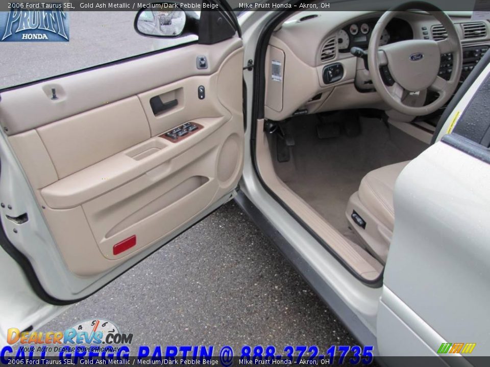 2006 Ford Taurus SEL Gold Ash Metallic / Medium/Dark Pebble Beige Photo #10