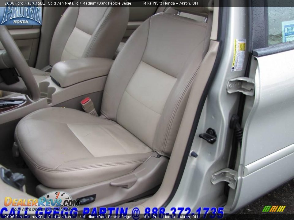 2006 Ford Taurus SEL Gold Ash Metallic / Medium/Dark Pebble Beige Photo #11