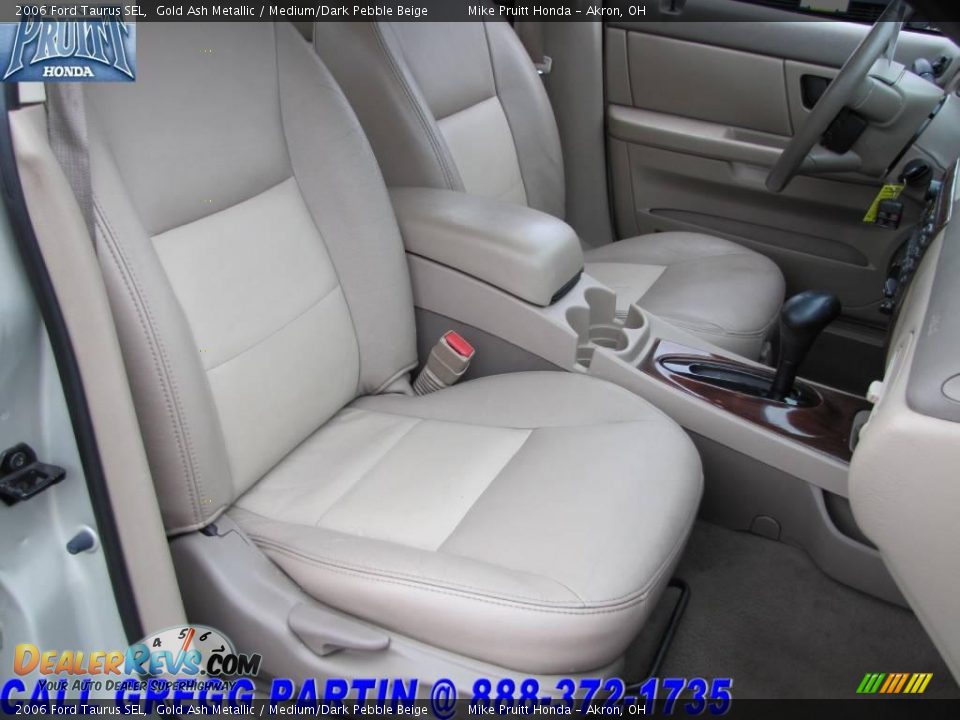 2006 Ford Taurus SEL Gold Ash Metallic / Medium/Dark Pebble Beige Photo #16