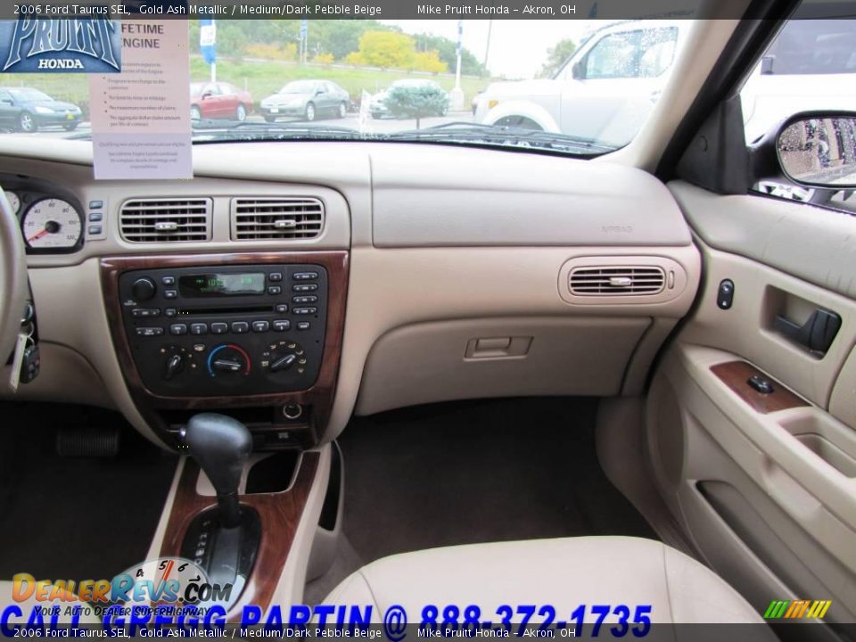 2006 Ford Taurus SEL Gold Ash Metallic / Medium/Dark Pebble Beige Photo #18
