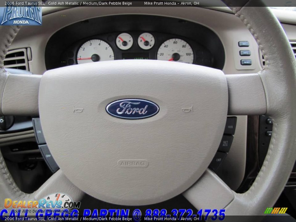 2006 Ford Taurus SEL Gold Ash Metallic / Medium/Dark Pebble Beige Photo #20