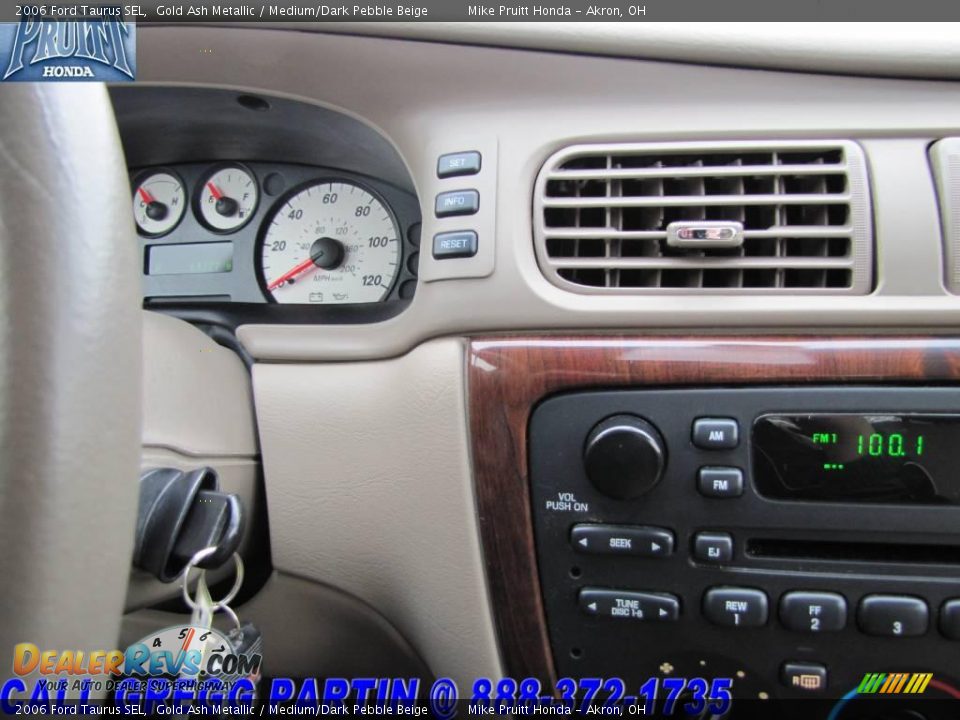 2006 Ford Taurus SEL Gold Ash Metallic / Medium/Dark Pebble Beige Photo #22