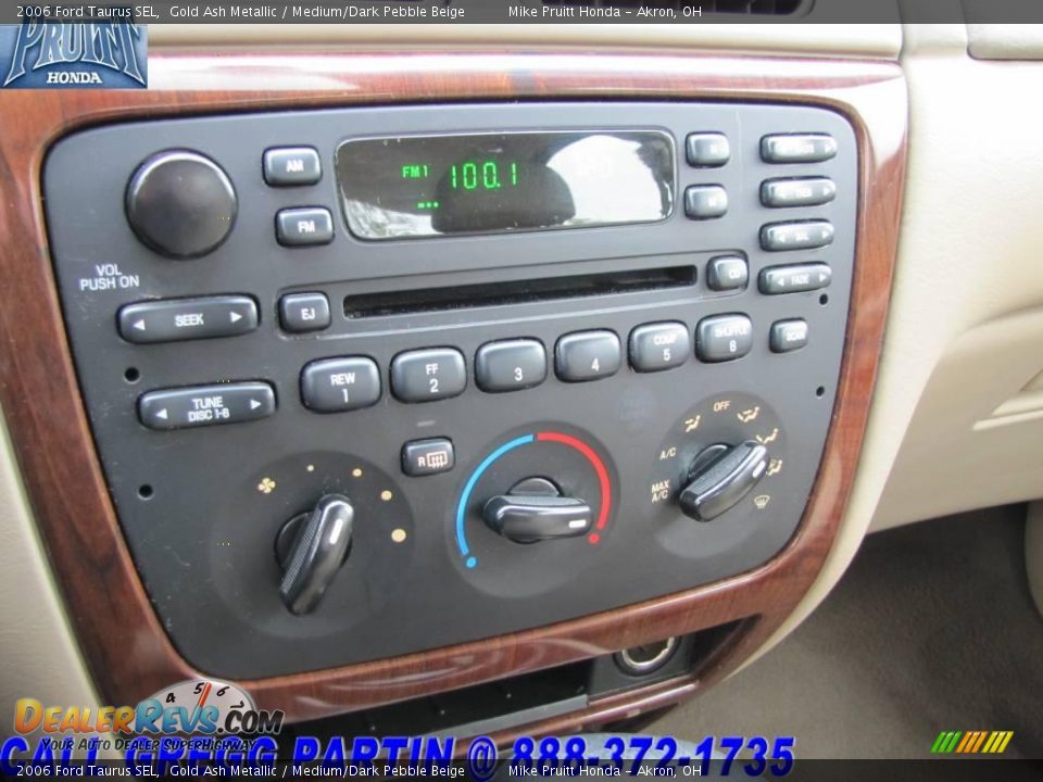 2006 Ford Taurus SEL Gold Ash Metallic / Medium/Dark Pebble Beige Photo #23