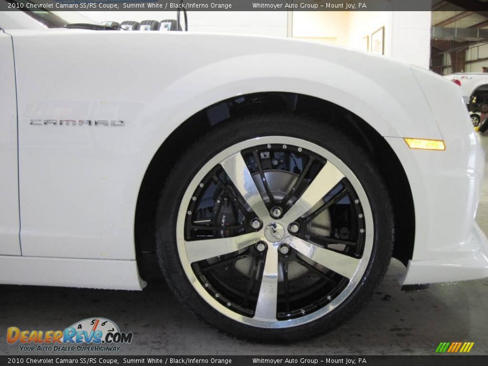 2010 Chevrolet Camaro SS/RS Coupe Summit White / Black/Inferno Orange Photo #5