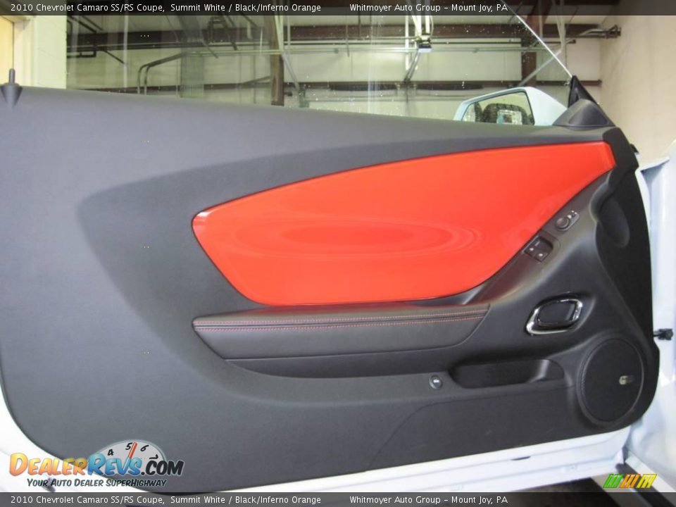 2010 Chevrolet Camaro SS/RS Coupe Summit White / Black/Inferno Orange Photo #11
