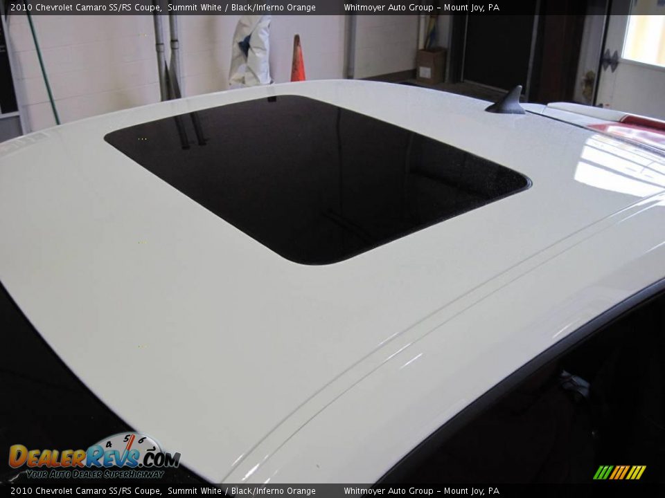2010 Chevrolet Camaro SS/RS Coupe Summit White / Black/Inferno Orange Photo #14