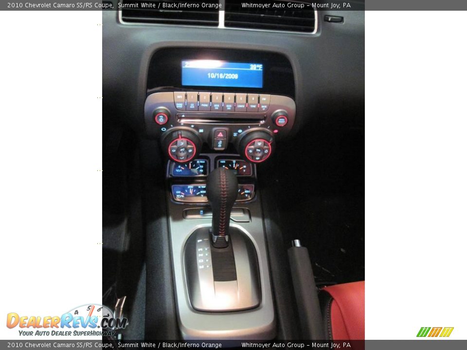 2010 Chevrolet Camaro SS/RS Coupe Summit White / Black/Inferno Orange Photo #17