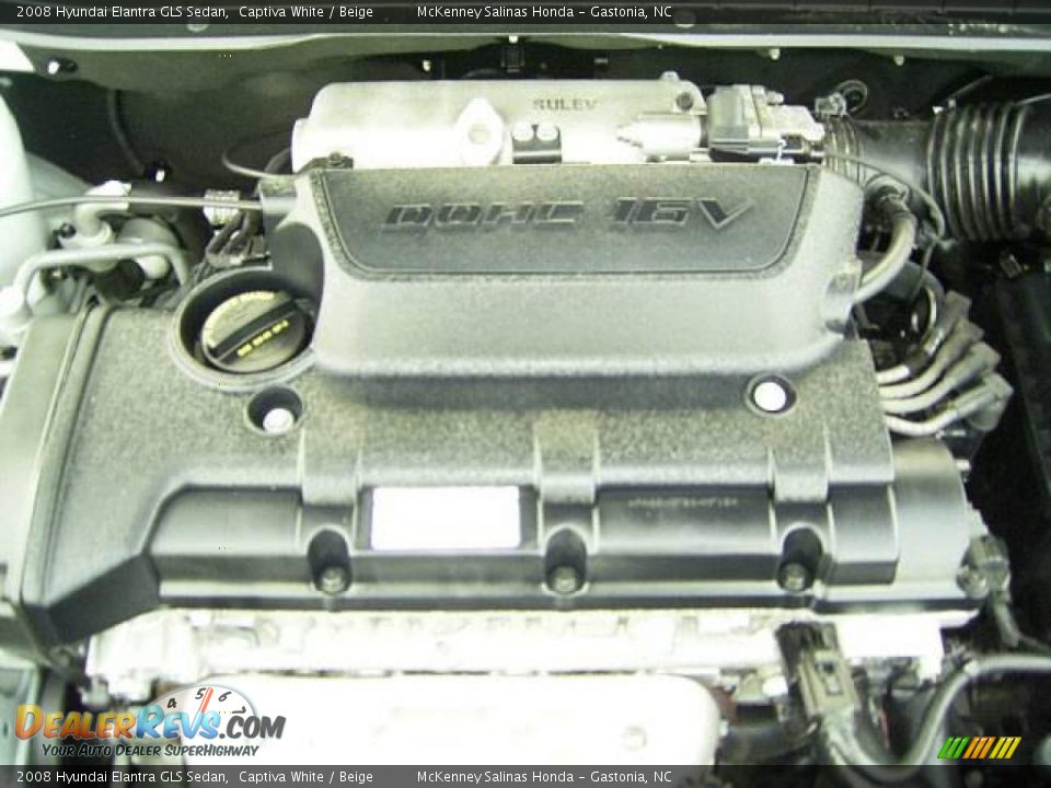 2008 Hyundai Elantra GLS Sedan Captiva White / Beige Photo #20