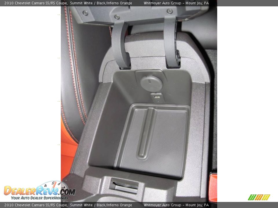 2010 Chevrolet Camaro SS/RS Coupe Summit White / Black/Inferno Orange Photo #18