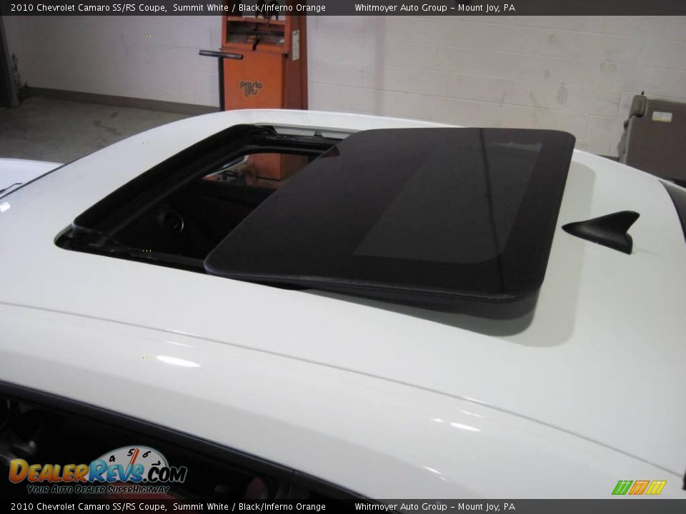 2010 Chevrolet Camaro SS/RS Coupe Summit White / Black/Inferno Orange Photo #22