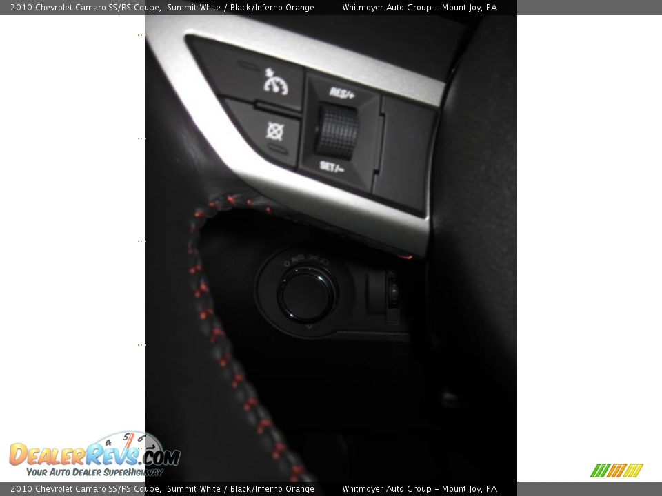 2010 Chevrolet Camaro SS/RS Coupe Summit White / Black/Inferno Orange Photo #23