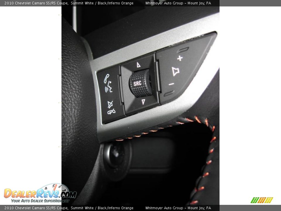 2010 Chevrolet Camaro SS/RS Coupe Summit White / Black/Inferno Orange Photo #24