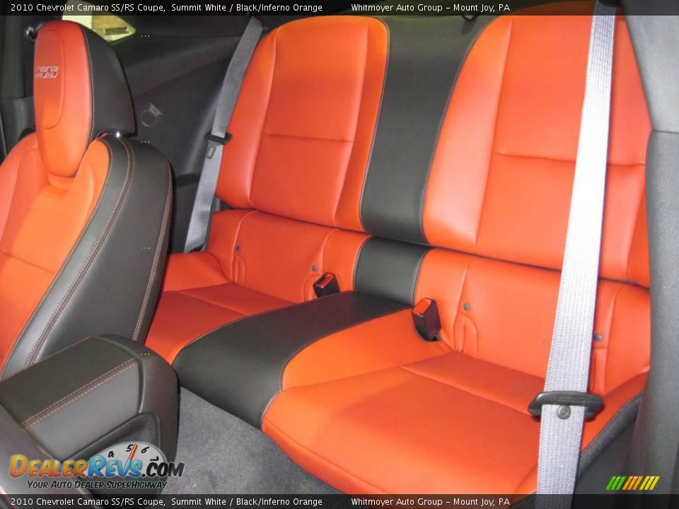 2010 Chevrolet Camaro SS/RS Coupe Summit White / Black/Inferno Orange Photo #27