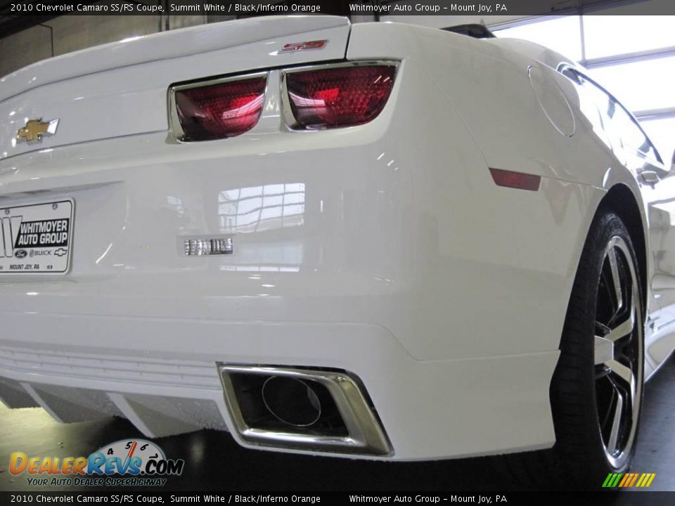 2010 Chevrolet Camaro SS/RS Coupe Summit White / Black/Inferno Orange Photo #31