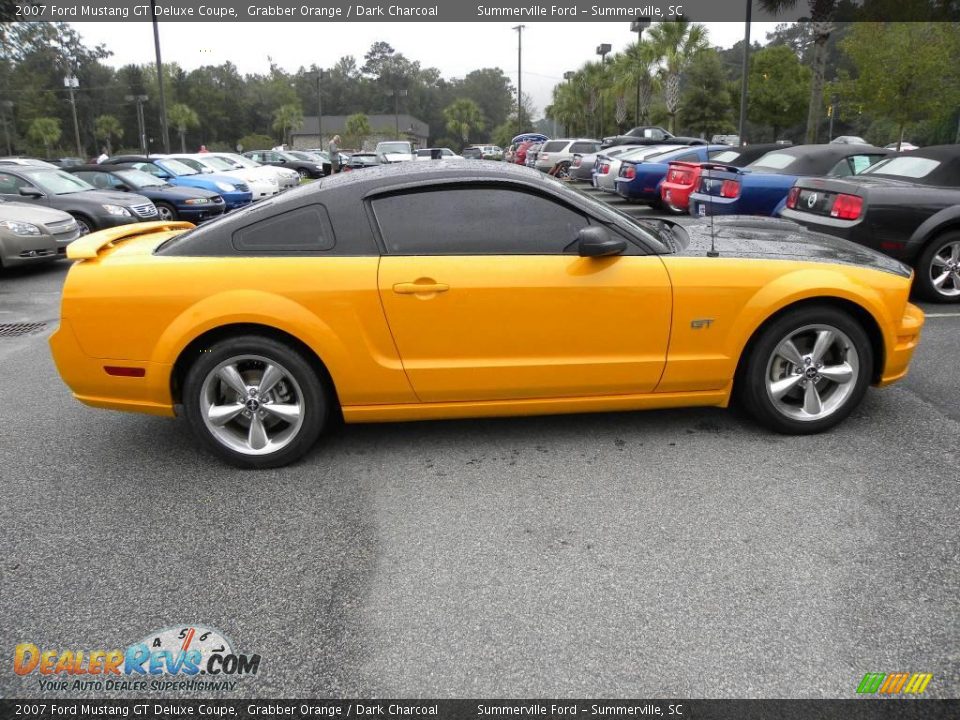 2007 Ford Mustang GT Deluxe Coupe Grabber Orange / Dark Charcoal Photo #10