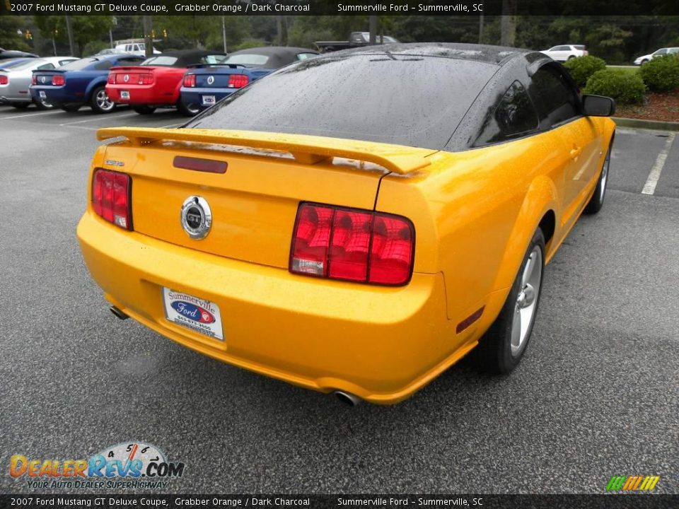 2007 Ford Mustang GT Deluxe Coupe Grabber Orange / Dark Charcoal Photo #11