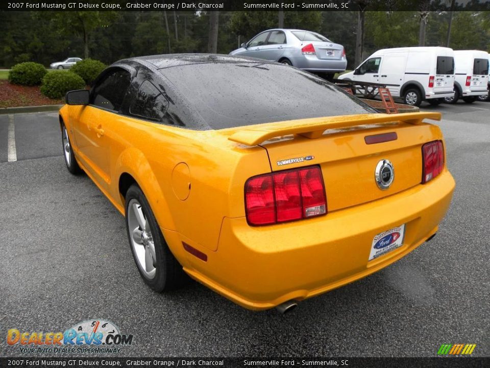 2007 Ford Mustang GT Deluxe Coupe Grabber Orange / Dark Charcoal Photo #13