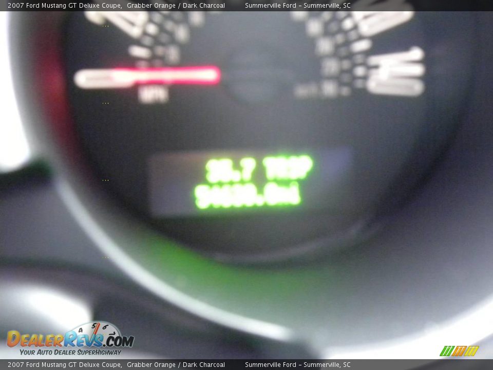2007 Ford Mustang GT Deluxe Coupe Grabber Orange / Dark Charcoal Photo #20
