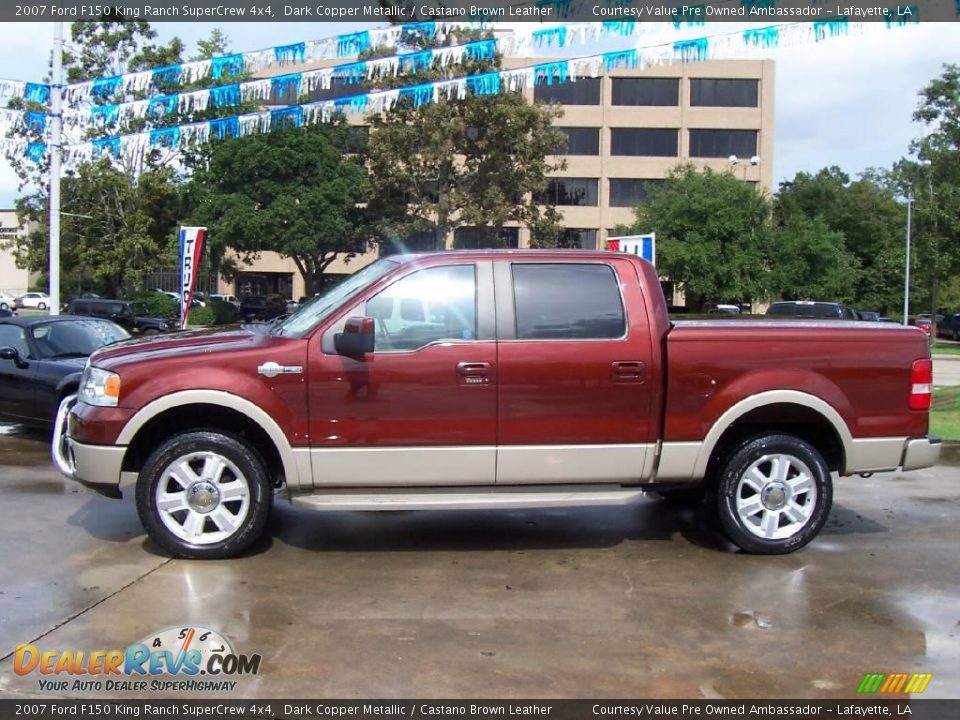 2007 Ford F150 King Ranch SuperCrew 4x4 Dark Copper Metallic / Castano Brown Leather Photo #2