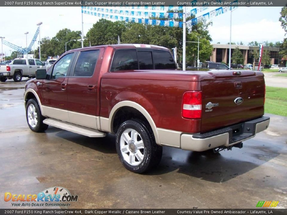 2007 Ford F150 King Ranch SuperCrew 4x4 Dark Copper Metallic / Castano Brown Leather Photo #3