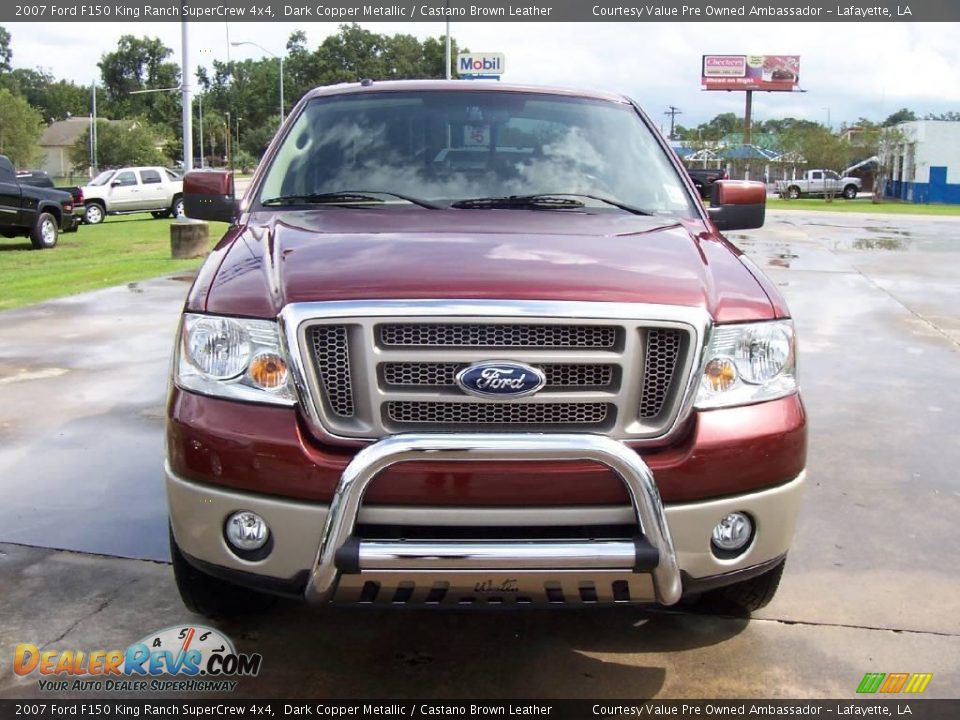 2007 Ford F150 King Ranch SuperCrew 4x4 Dark Copper Metallic / Castano Brown Leather Photo #6