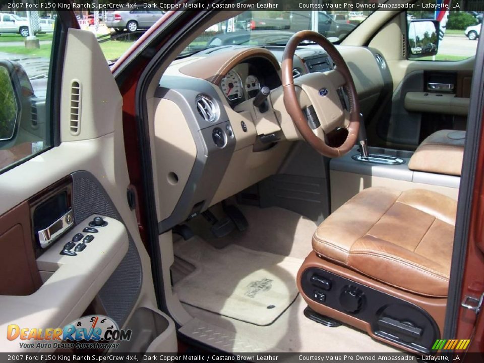 2007 Ford F150 King Ranch SuperCrew 4x4 Dark Copper Metallic / Castano Brown Leather Photo #7
