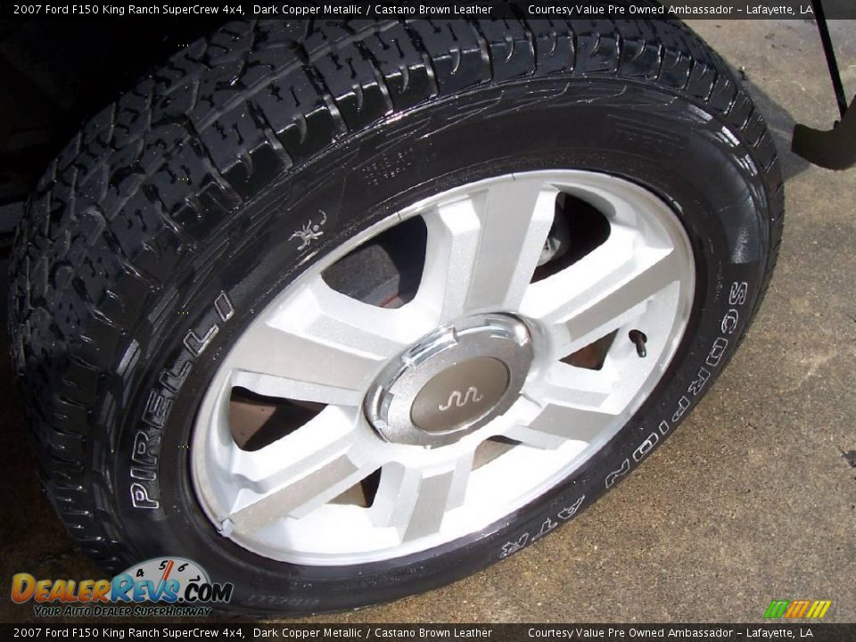 2007 Ford F150 King Ranch SuperCrew 4x4 Dark Copper Metallic / Castano Brown Leather Photo #15