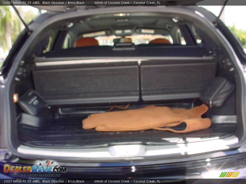 2007 Infiniti FX 35 AWD Black Obsidian / Brick/Black Photo #5