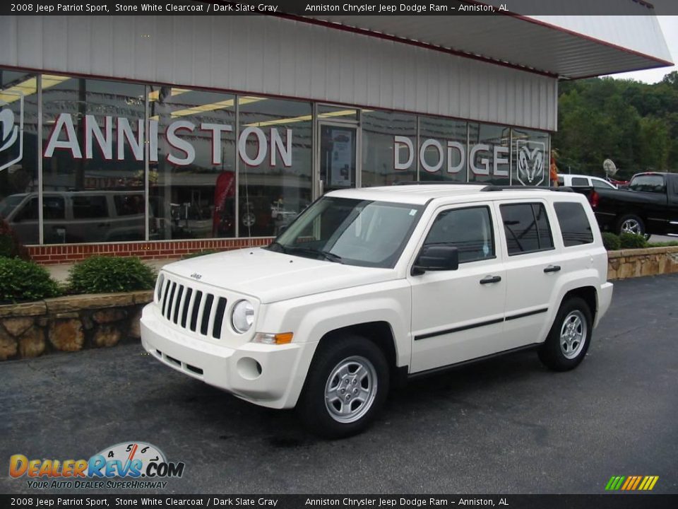 2008 Jeep Patriot Sport Stone White Clearcoat / Dark Slate Gray Photo #1