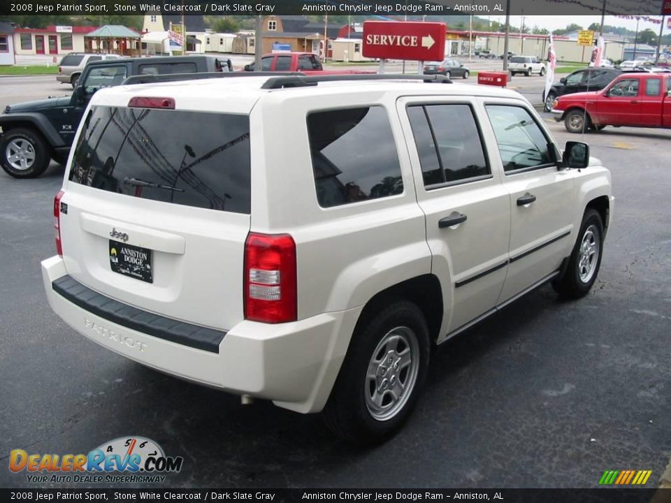 2008 Jeep Patriot Sport Stone White Clearcoat / Dark Slate Gray Photo #2