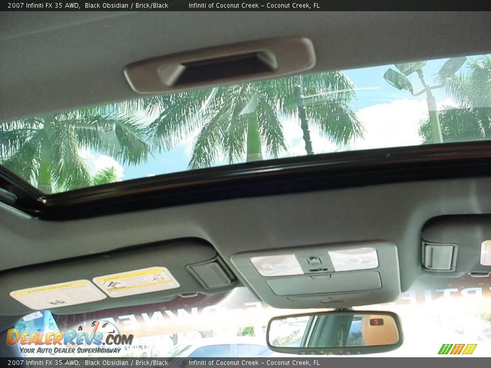 2007 Infiniti FX 35 AWD Black Obsidian / Brick/Black Photo #22